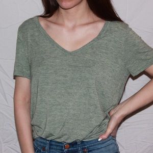 Soft Teal V-Neck Unbranded